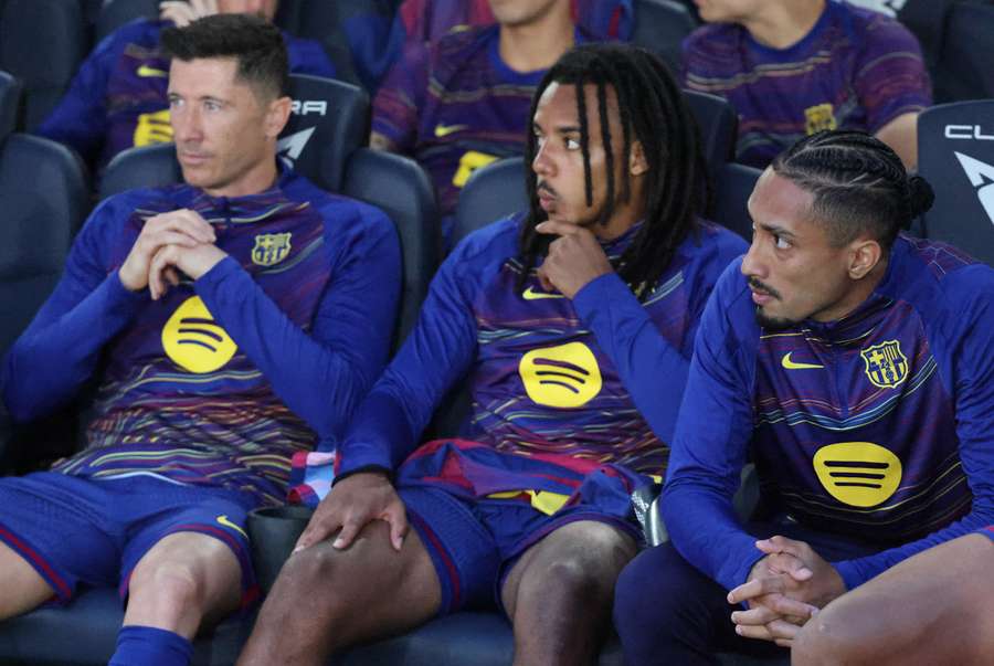 Jules Koundé avec le Barça. Jules Koundé avec le Barça.