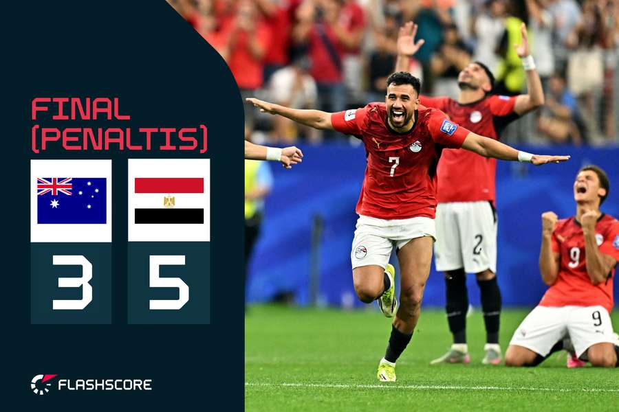 Egipto celebra su pase a octavos en los penaltis