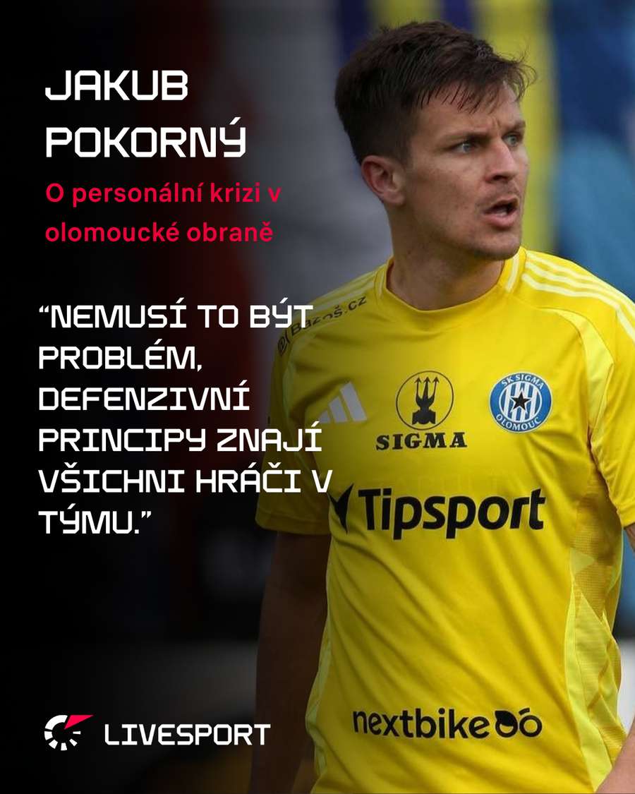 Pokorný o personální krizi Olomouce.