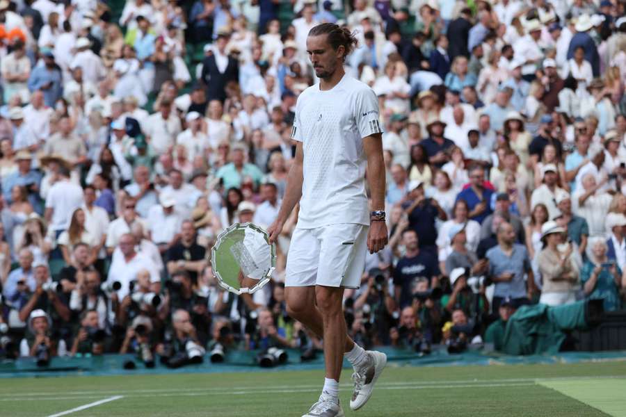 Alexander Zverev perdeu a final de Wimbledon Alexander Zverev perdeu a final de Wimbledon