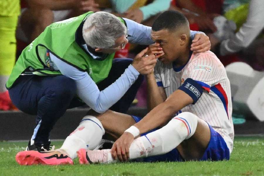 Mbappe was badly injured against Austria