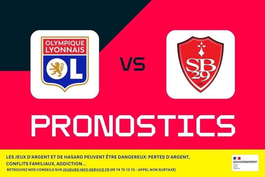 Lyon - Brest : Pronostics, meilleurs paris et cotes (Ligue 1 - 18e journée)