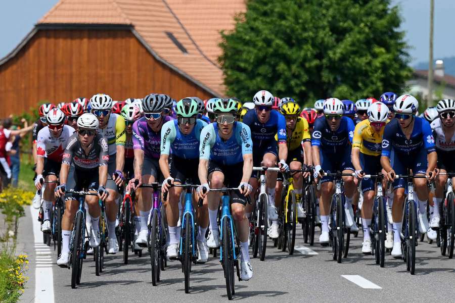 Cyclists at the Tour de Suisse