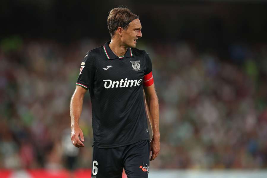 Sergio González, durante el Betis-Leganés