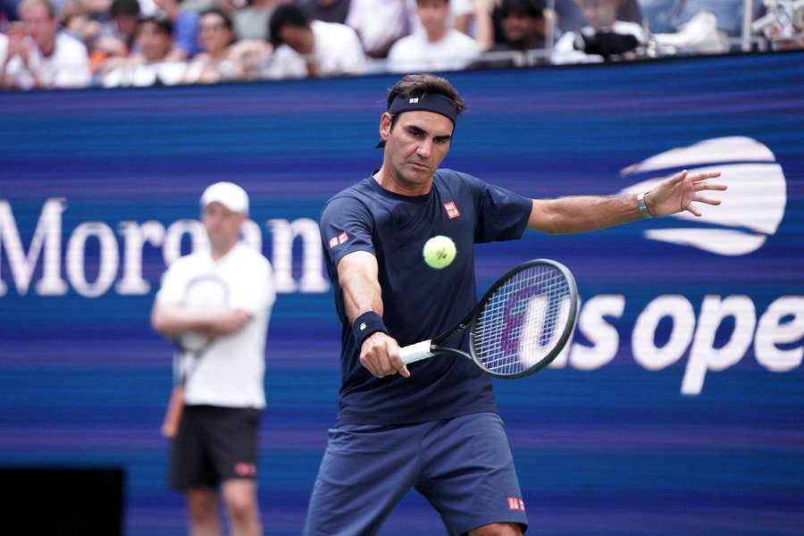 Federer in Aktion Federer in Aktion
