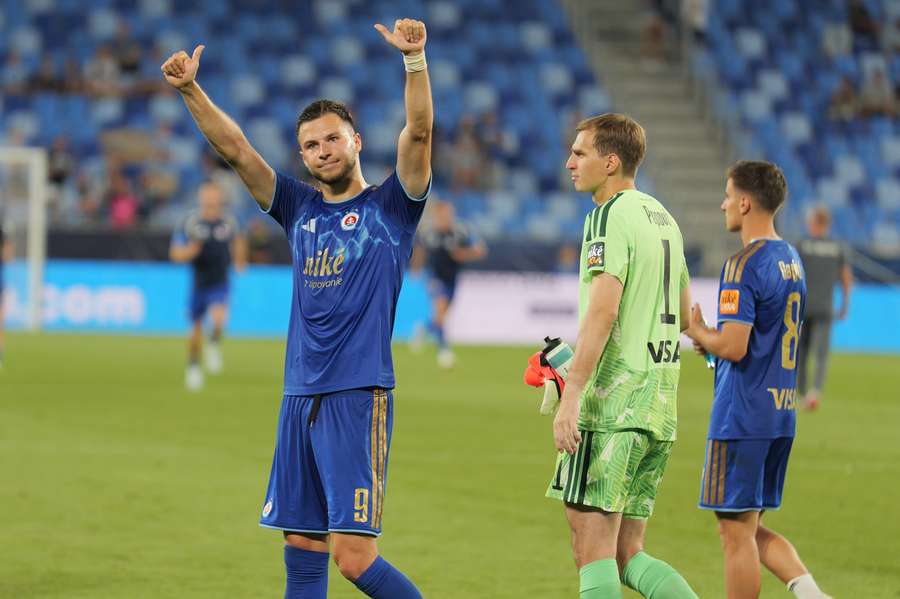 Kucharevič gólom upokojil Slovan. Kucharevič gólom upokojil Slovan.