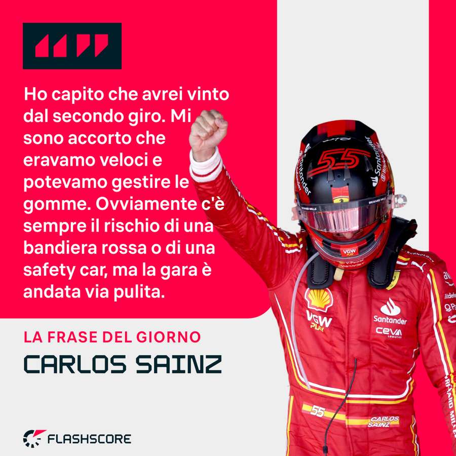 Le parole di Carlos Sainz