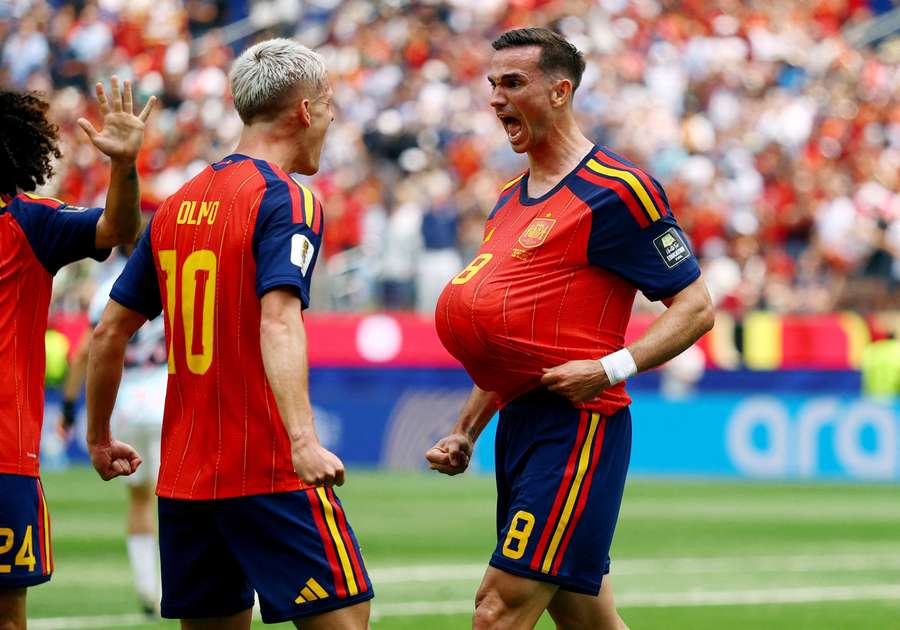 Fabián Ruiz abriu o placar para a Espanha Fabián Ruiz abriu o placar para a Espanha