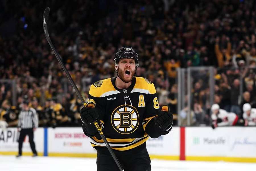 Pastrňák je najproduktívnejším hráčom Bostonu. 
