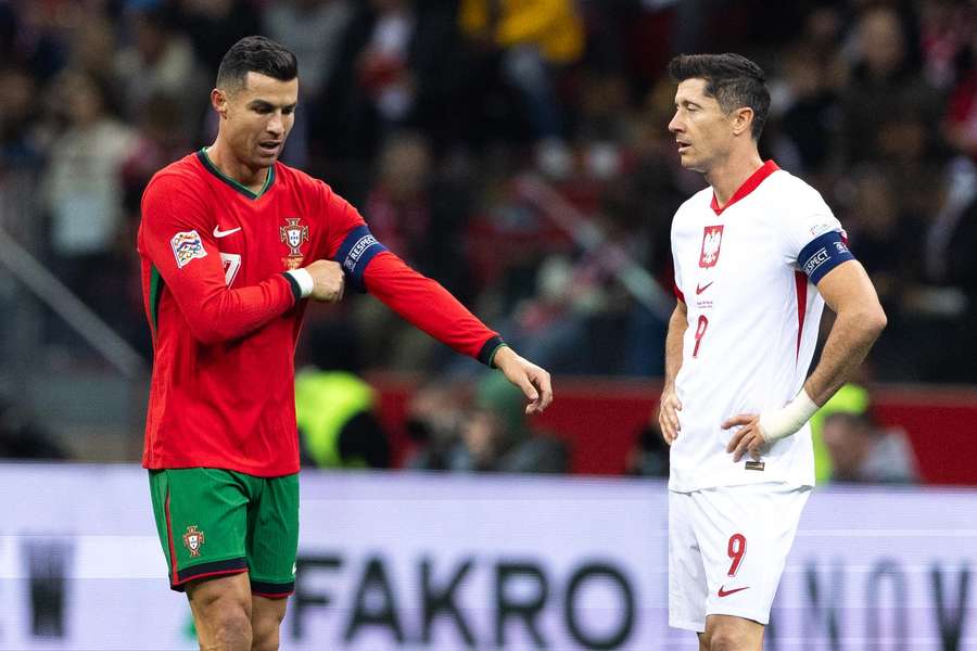 Cristiano Ronaldo levou a melhor sobre Lewandowski