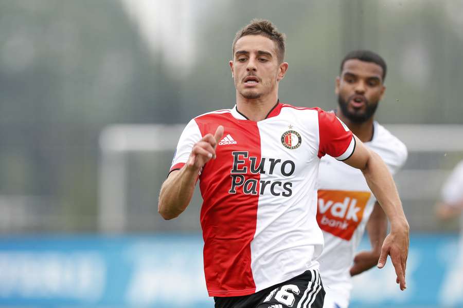 Francesco Antonucci tijdens de vriendschappelijke wedstrijd Feyenoord - KAA Gent