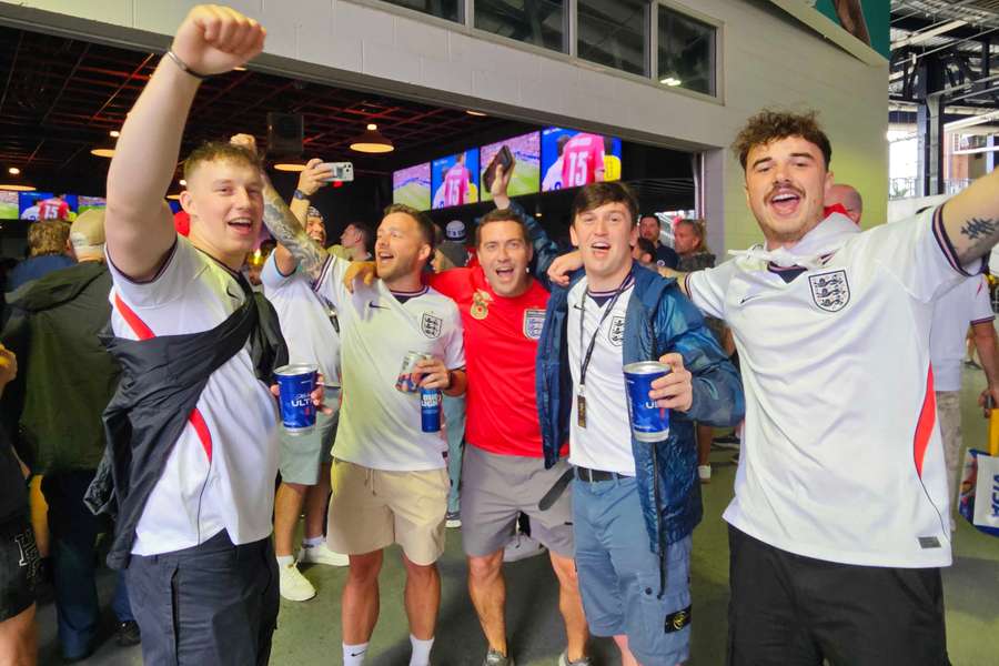 England fans pre-match