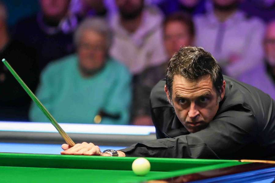 O'Sullivan in action at the Welsh Open