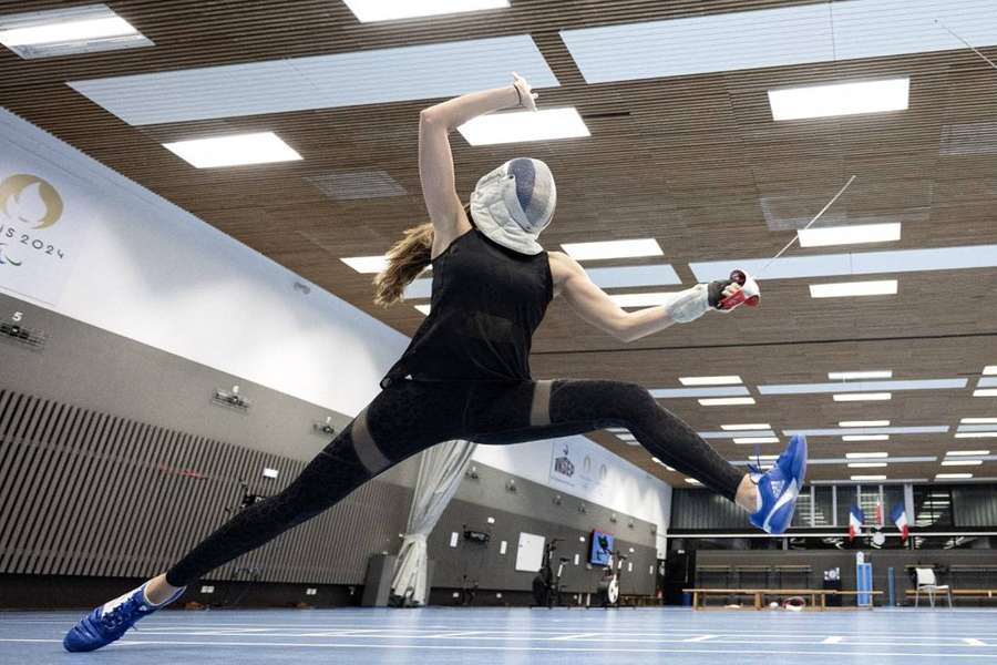 Sarah Balzer à l'entraînement le mois dernier.