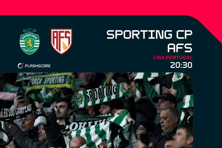 Bicampeão Sporting recebe aflito AFS em jogo para voltar às vitórias Bicampeão Sporting recebe aflito AFS em jogo para voltar às vitórias