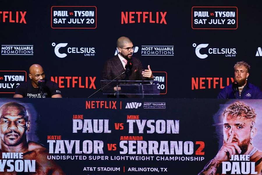 Tyson et Paul en conférence de presse à New York ce lundi.