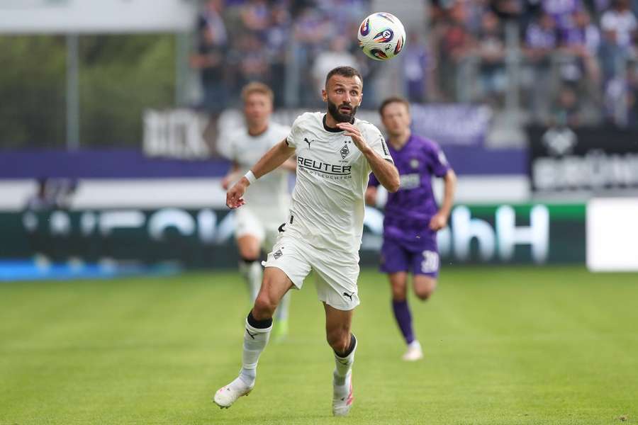 Honorat bei einem Testspiel für Gladbach.