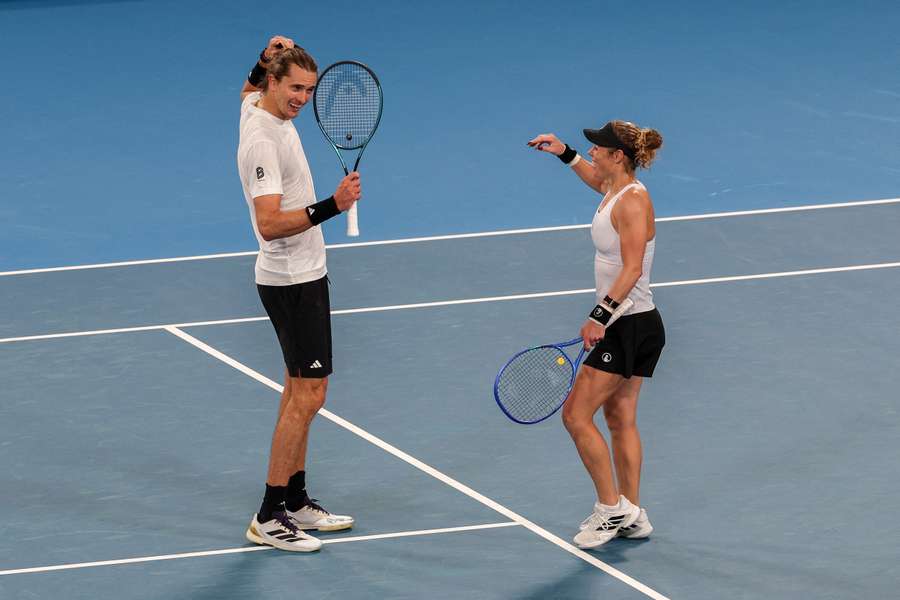 Zverev y Laura Siegemund 