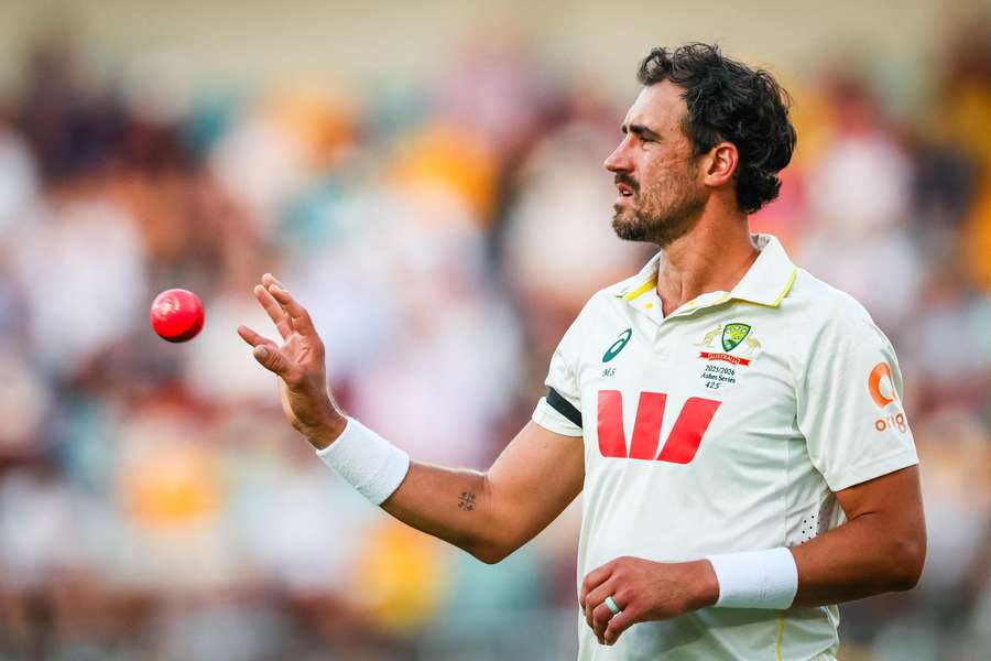 Starc in action in the second Ashes Test