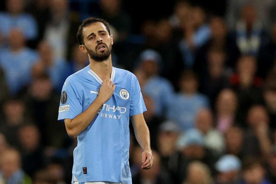 Bernardo Silva was substituted before the break in midweek