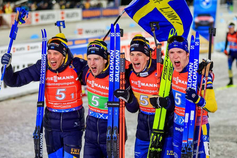 MŚ w biathlonie - złoto dla Szwedów w sztafecie, dziewiąte miejsce Polaków