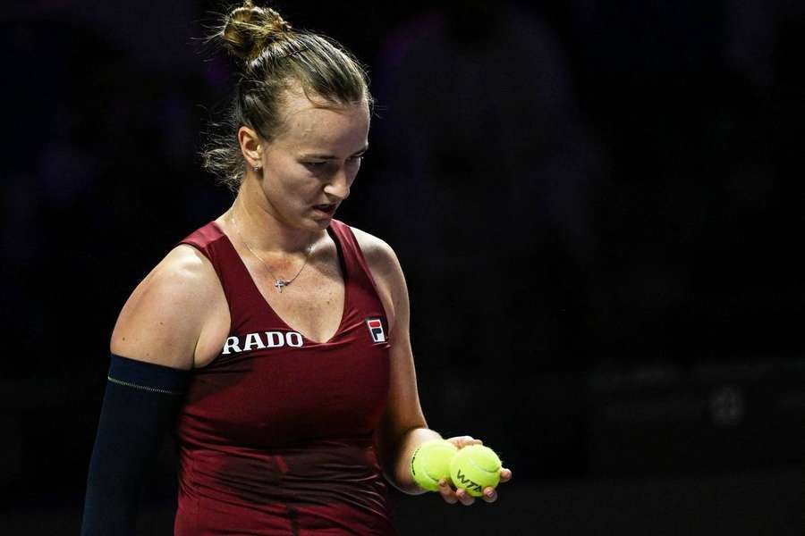 Krejcikova em ação