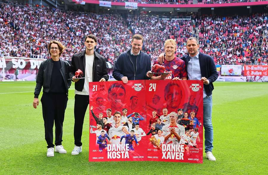 Xaver Schlager beim Abschied aus Leipzig