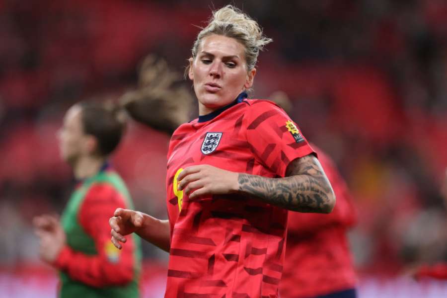 Millie Bright ahead of kick-off