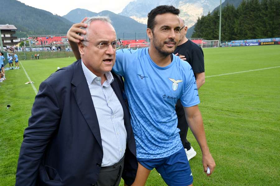 Il presidente e il campione: Lotito e Pedro