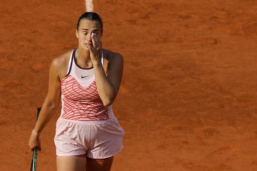 Sabalenka suffered a collapse in the third set to be knocked out of Roland Garros