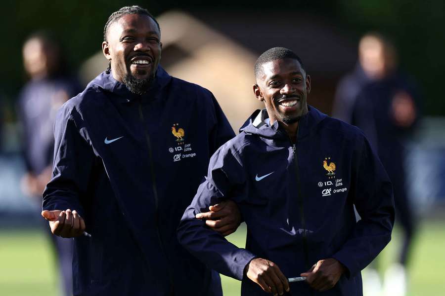 Dembélé à Clairefontaine lundi.