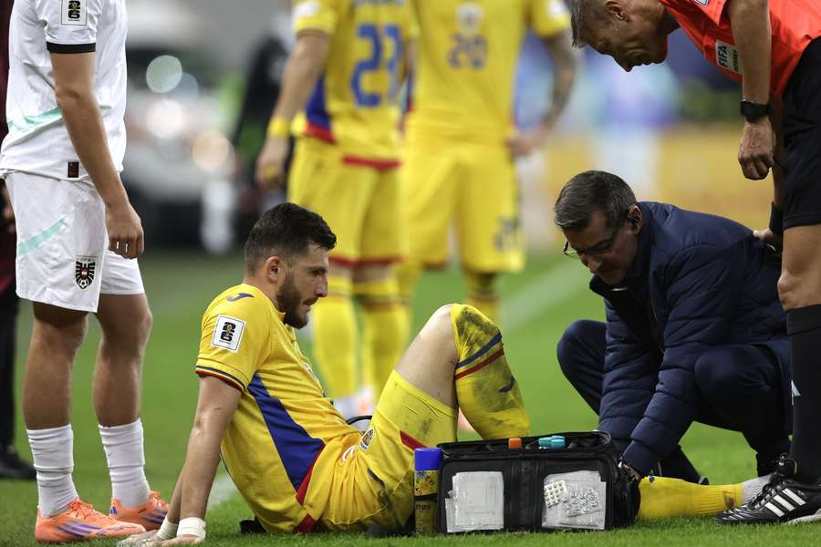 Mihai Popescu s-a accidentat în meciul României cu Austria