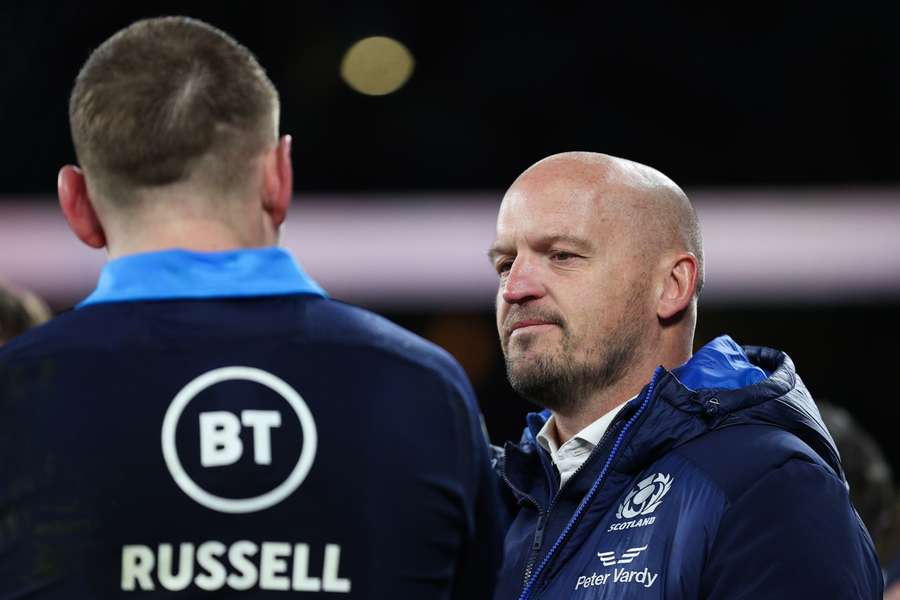 Seeking improvement -- Scotland head coach Gregor Townsend (R)