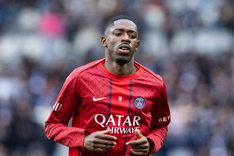 Dembélé sur la pelouse de Jean-Bouin dimanche. Dembélé sur la pelouse de Jean-Bouin dimanche.