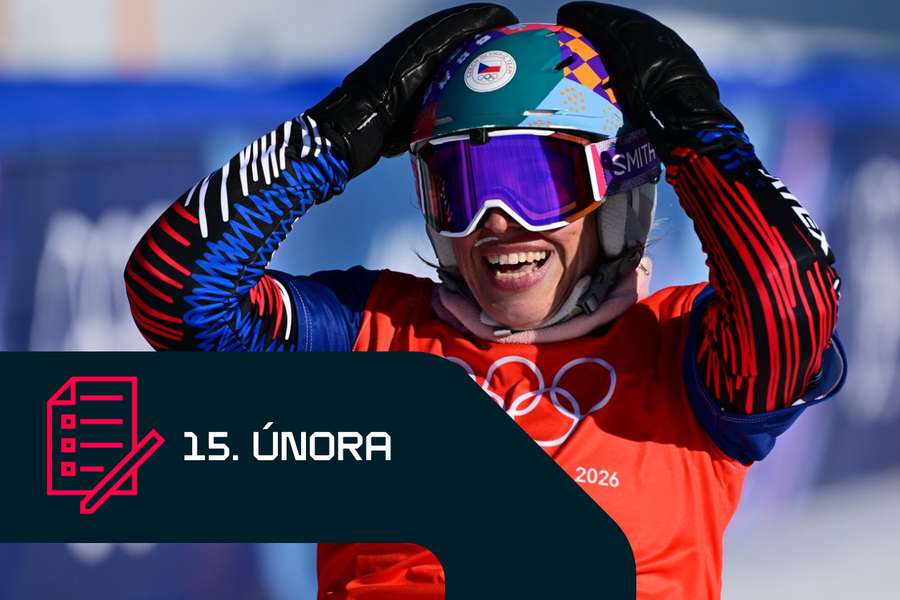 Eva Adamczyková slaví olympijské stříbro.