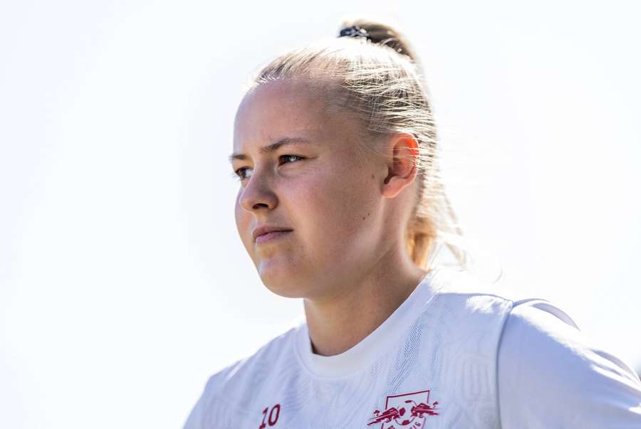 Vanessa Fudalla im Training bei RB Leipzig.