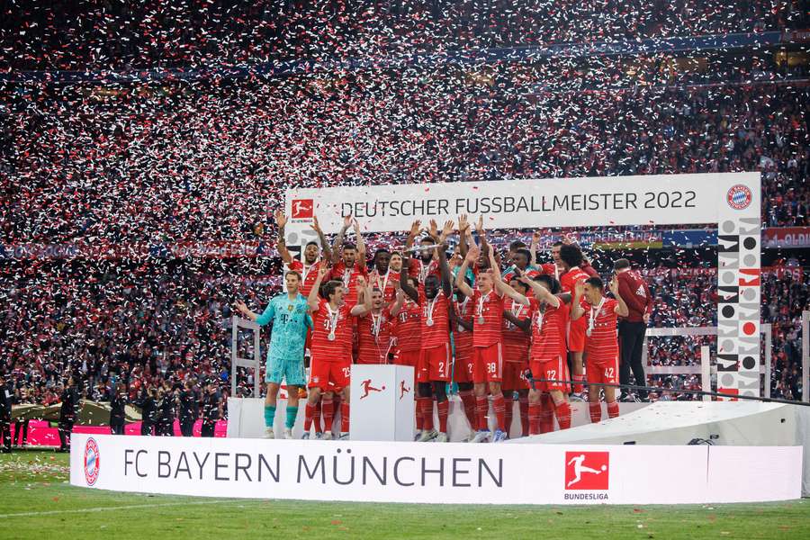 Bayern won their 11th consecutive Bundesliga title last season
