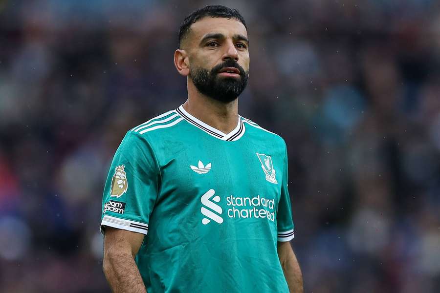 Liverpool's Mo Salah during the match against Burnley