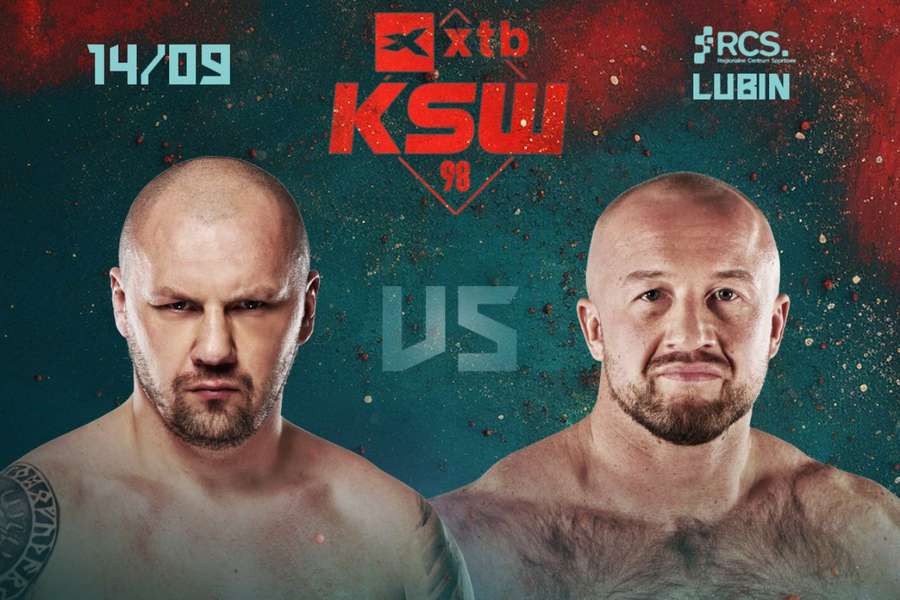 Starcie Głowacki vs Kasperski dodane do karty walk gali XTB KSW 98 w Lubinie