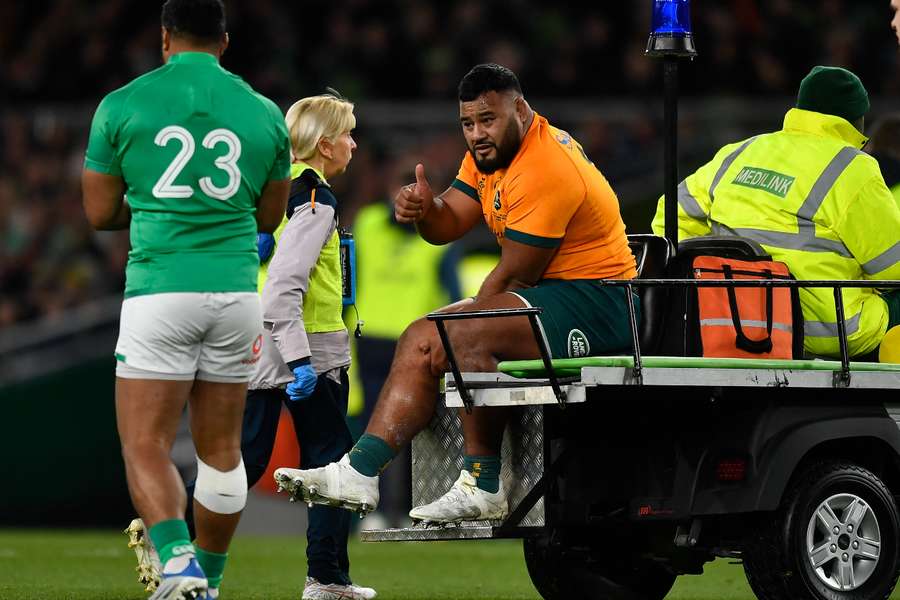 Tupou was taken off during the Ireland game