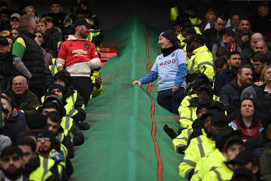 Manchester United and Aston Villa's fans speak together