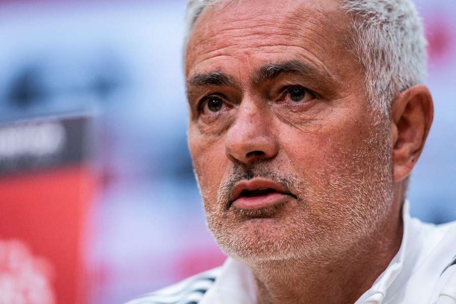 Jose Mourinho podczas konferencji przed meczem Gil Vicente FC i SL Benfica w kampusie Benfica w Seixal w Portugalii, 2 marca 2026 r. Jose Mourinho podczas konferencji przed meczem Gil Vicente FC i SL Benfica w kampusie Benfica w Seixal w Portugalii, 2 marca 2026 r.