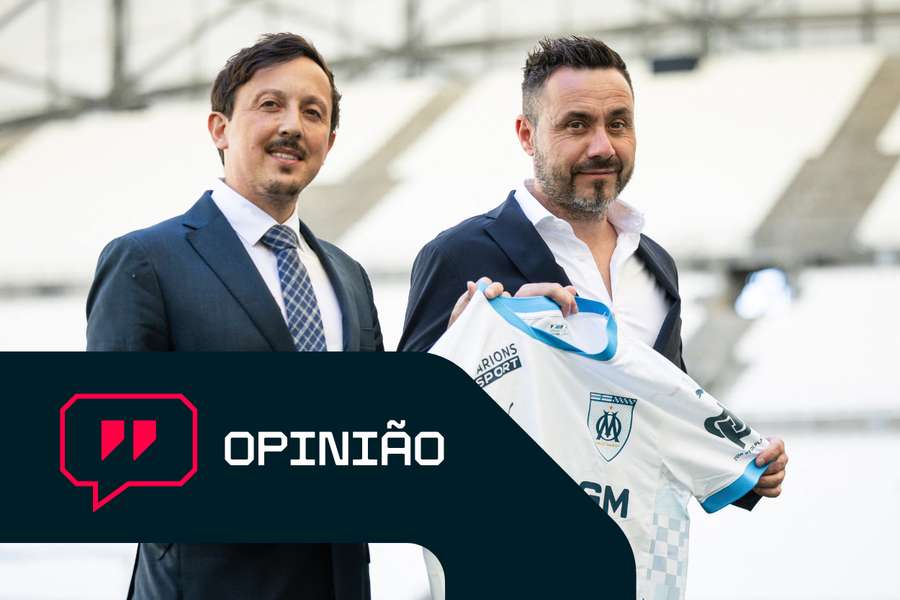 Pablo Longoria e Roberto de Zerbi em julho de 2024