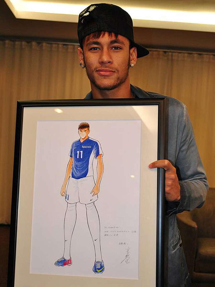 Neymar já foi desenhado por Takahashi