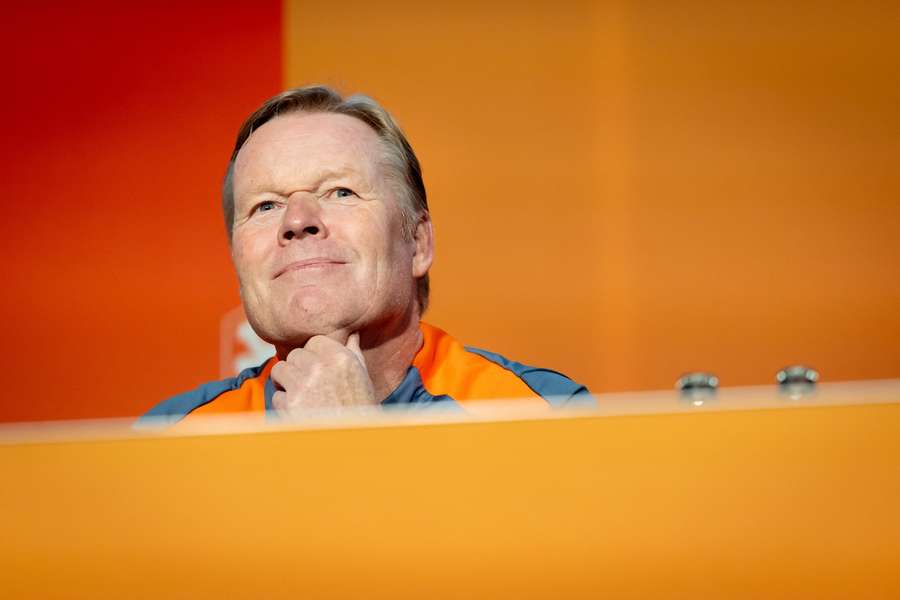 Netherlands manager Ronald Koeman during Sunday's press conference in Zeist Netherlands manager Ronald Koeman during Sunday's press conference in Zeist