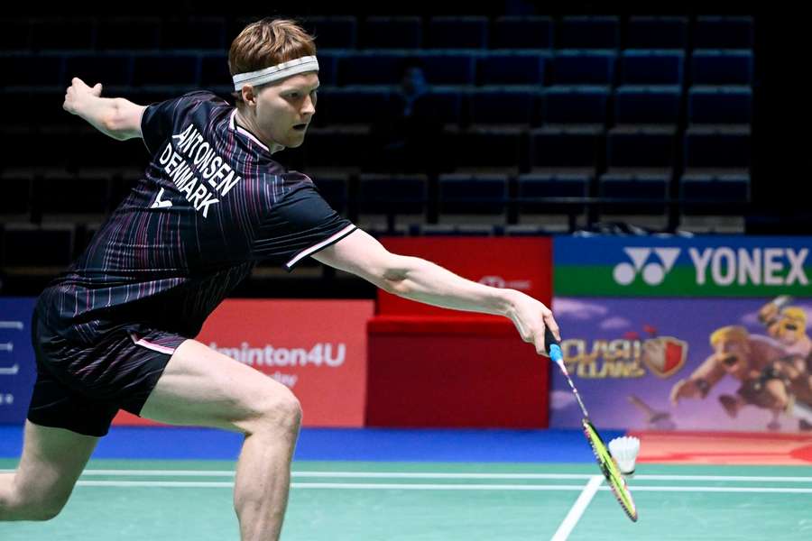 Anders Antonsen showed promising form at the Arctic Open on Thursday afternoon Anders Antonsen showed promising form at the Arctic Open on Thursday afternoon