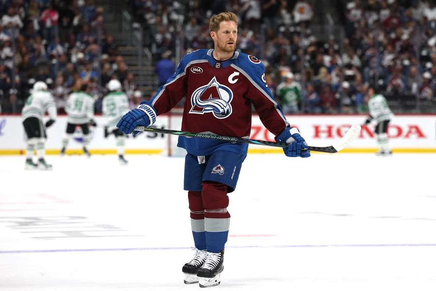 Landeskog in action for Colorado on his return from injury