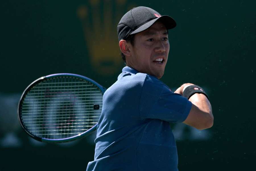 Kei Nishikori à Indian Wells en mars 2025.