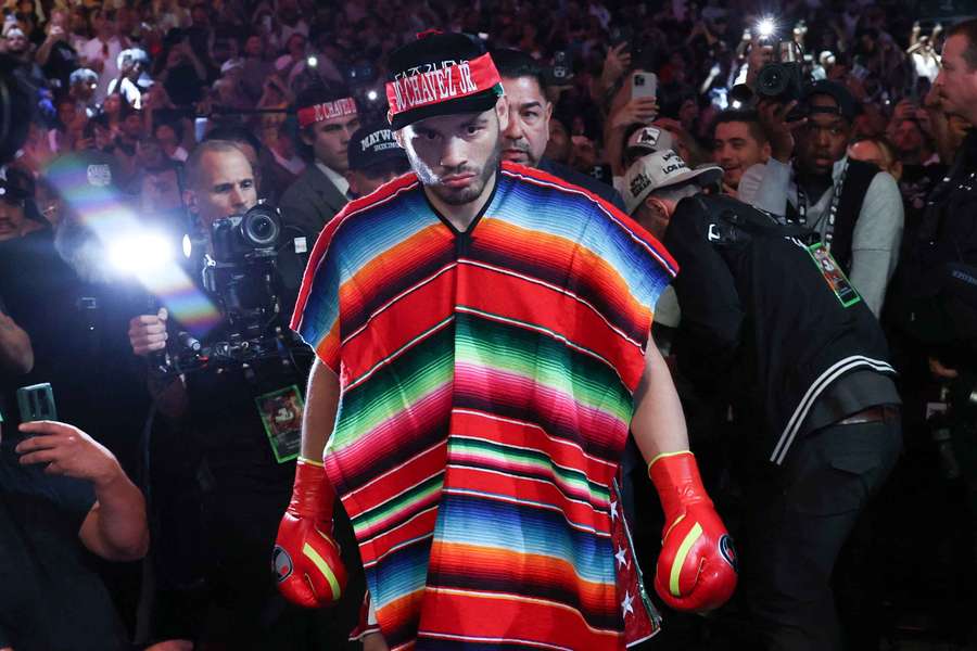 Julio Cesar Chavez Jr. arrives for his cruiserweight boxing match against USA's Jake Paul 