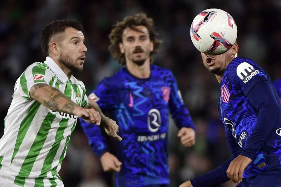 Aitor Ruibal, durante el encuentro ante el Atlético de Madrid.